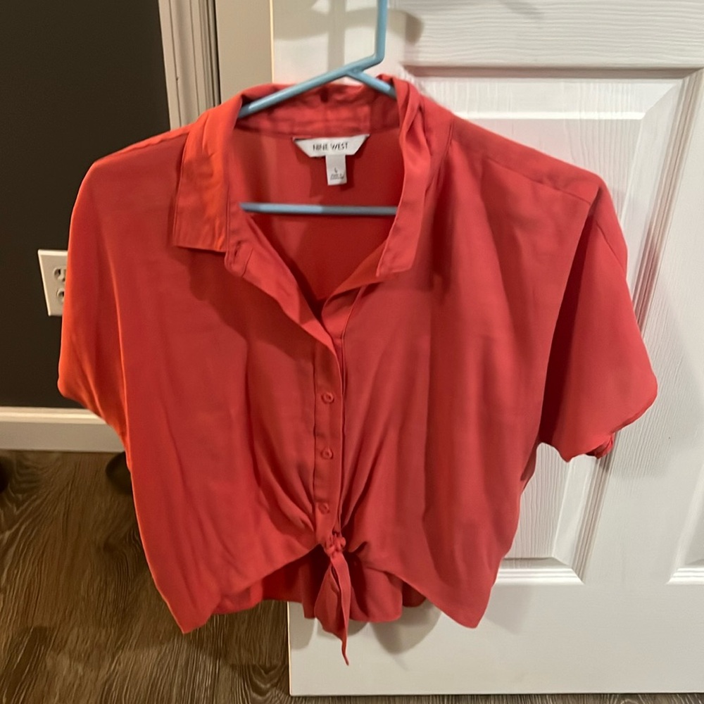 Nine West Tie Front Top